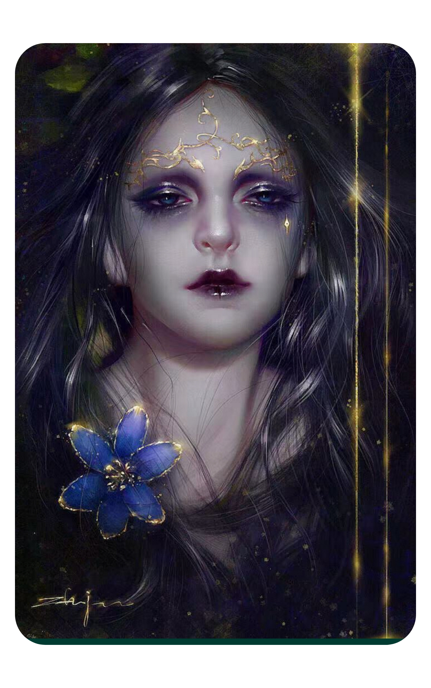 Ethereal Portrait – Printable Digital Art (Instant Download)