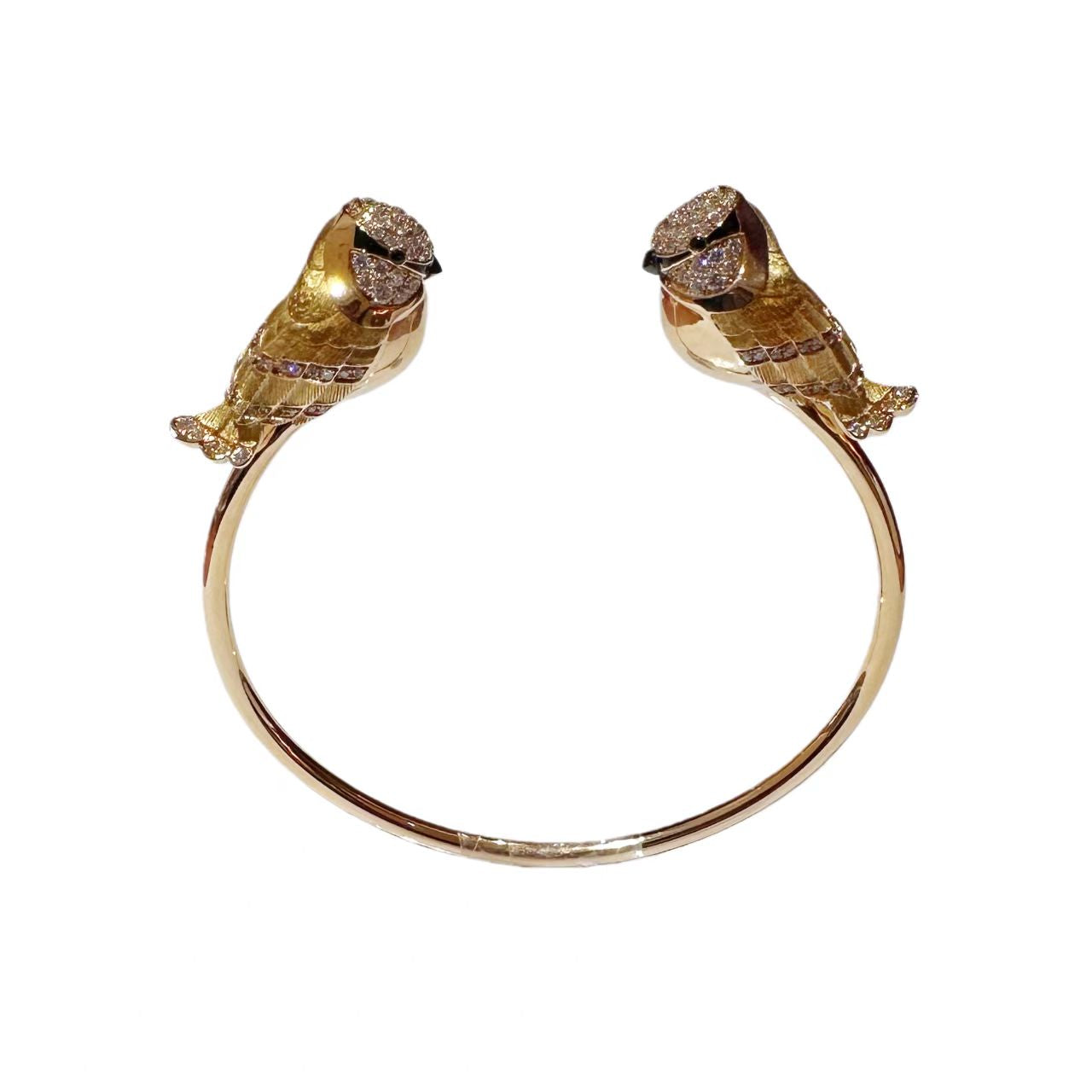 Boucheron MEISA Titmouse 18K Gold Diamond Bracelet - Size 16