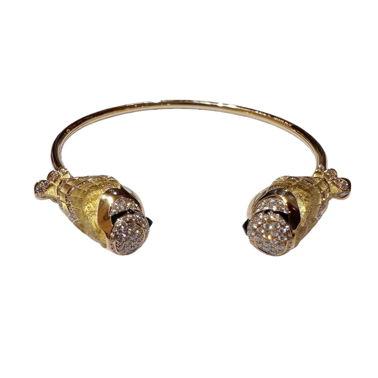 Boucheron MEISA Titmouse 18K Gold Diamond Bracelet - Size 16